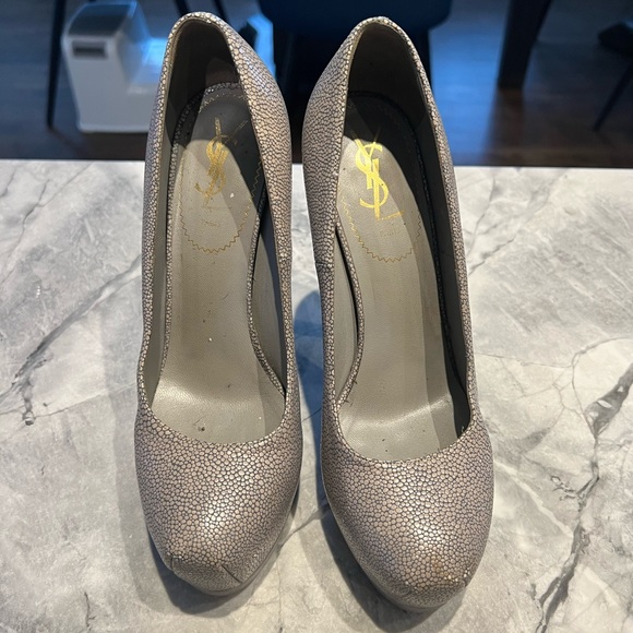 VINTAGE grey YSL TRIBUTE pumps. In great condition. Size 38 - Picture 2 of 5